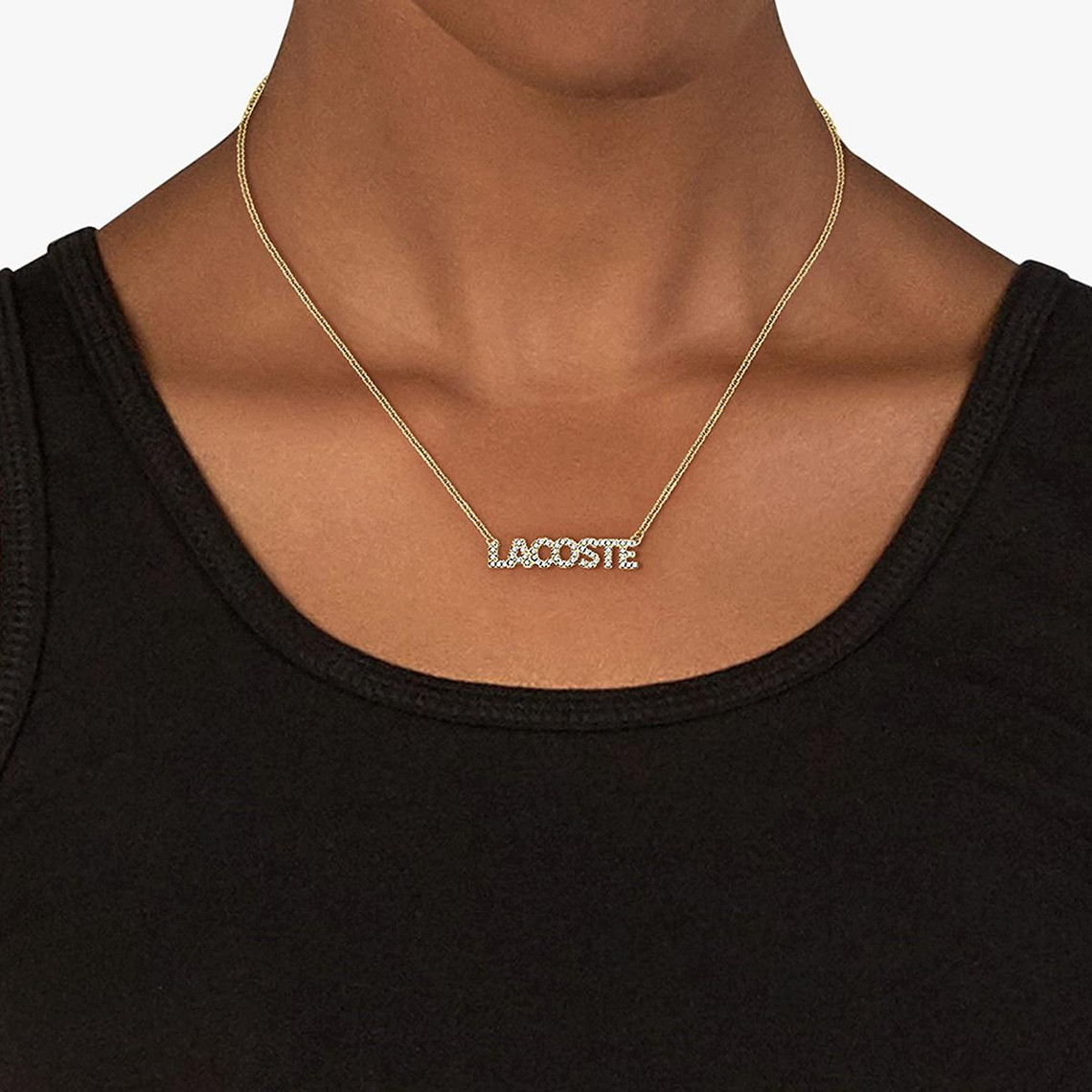 LACOSTE Necklace Gold Stainless Steel with Zircon Stones 2040061 - 3