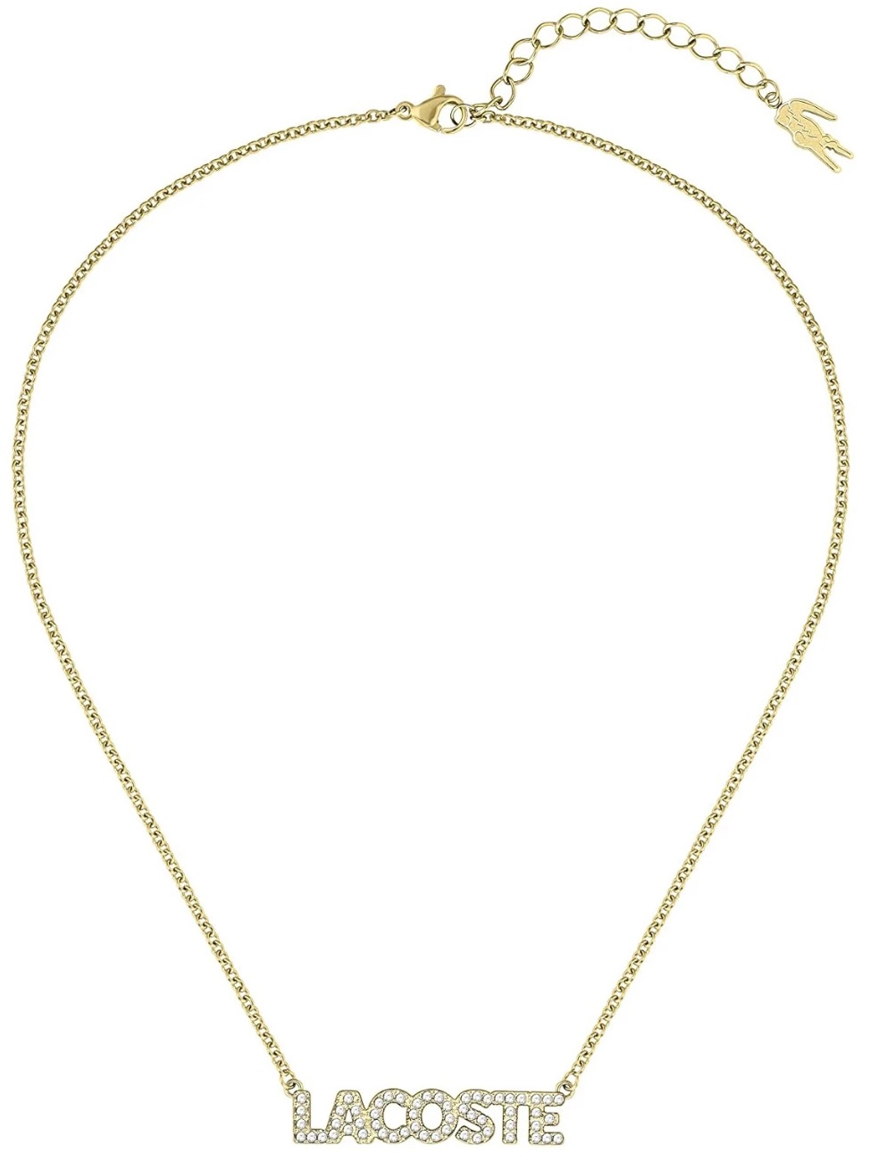 LACOSTE Necklace Gold Stainless Steel with Zircon Stones 2040061 - 2