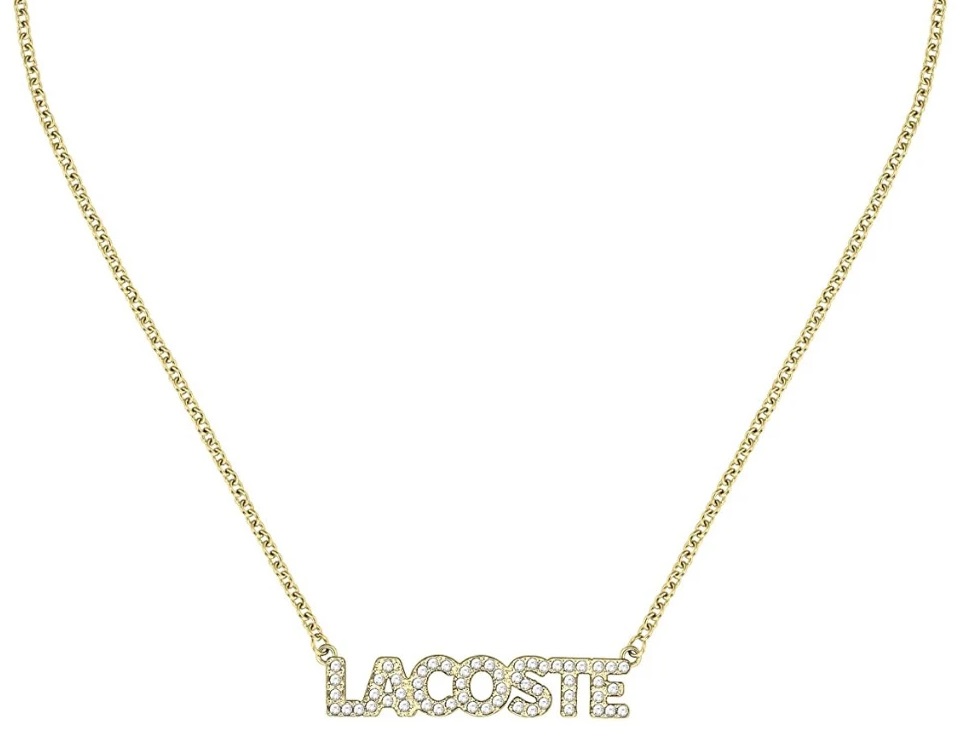 LACOSTE Necklace Gold Stainless Steel with Zircon Stones 2040061 - 1