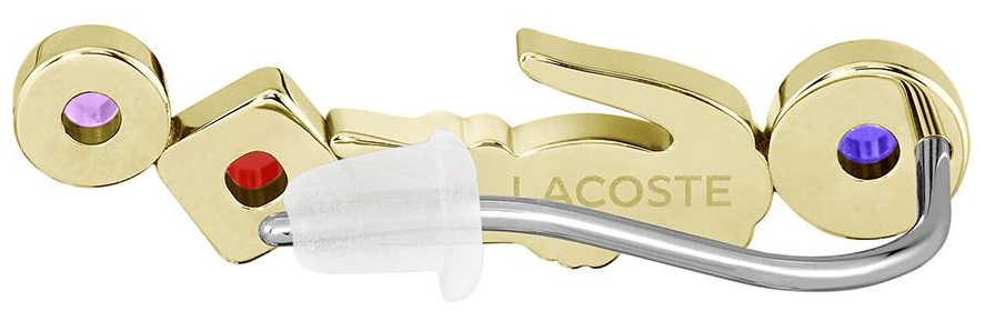 LACOSTE Dangle Earrings Gold Stainless Steel with Multicolour Zircon Stones 2040336 - 3