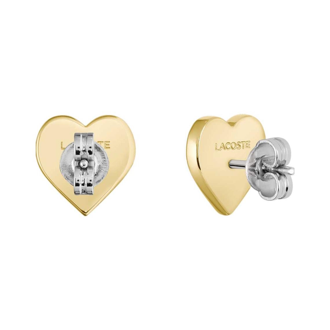 LACOSTE Hearts Earrings Gold Stainless Steel 2040401 - 2