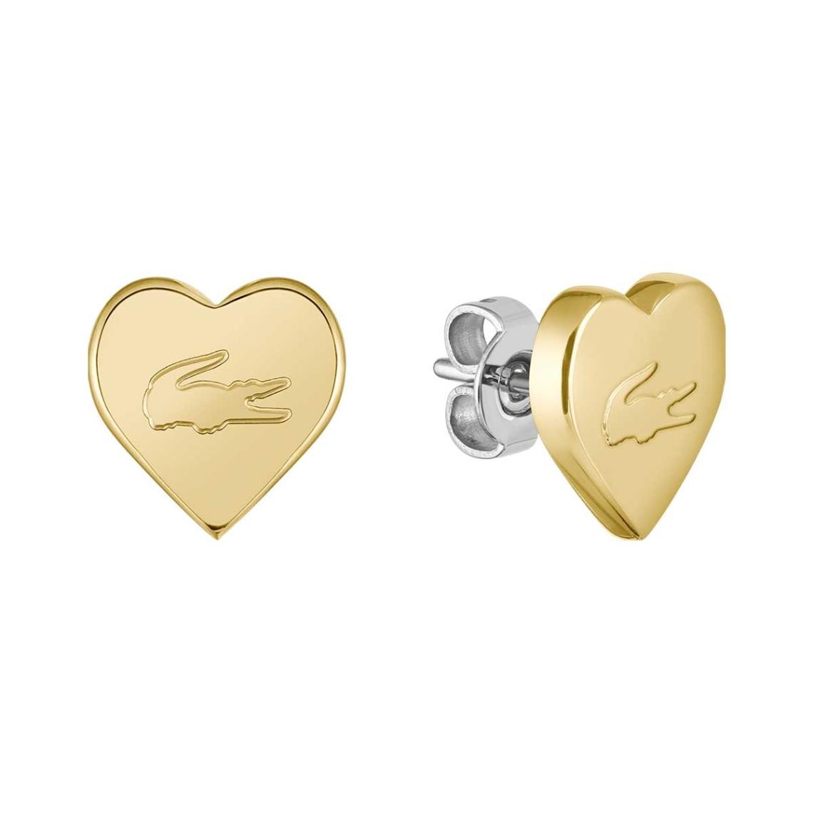 LACOSTE Hearts Earrings Gold Stainless Steel 2040401 - 1