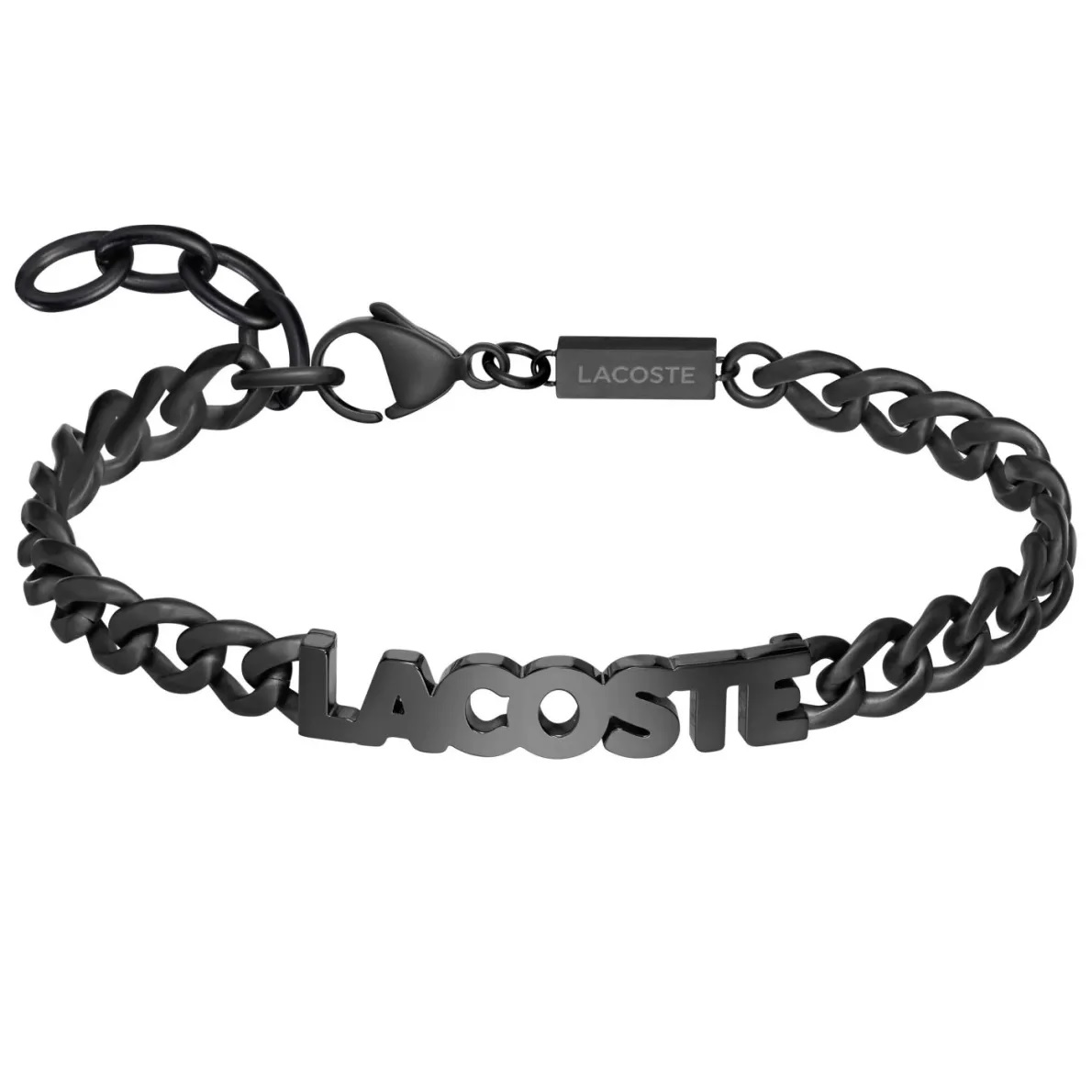BRACELET For Him LACOSTE Scrit Black Stainless Steel 2040478 - 