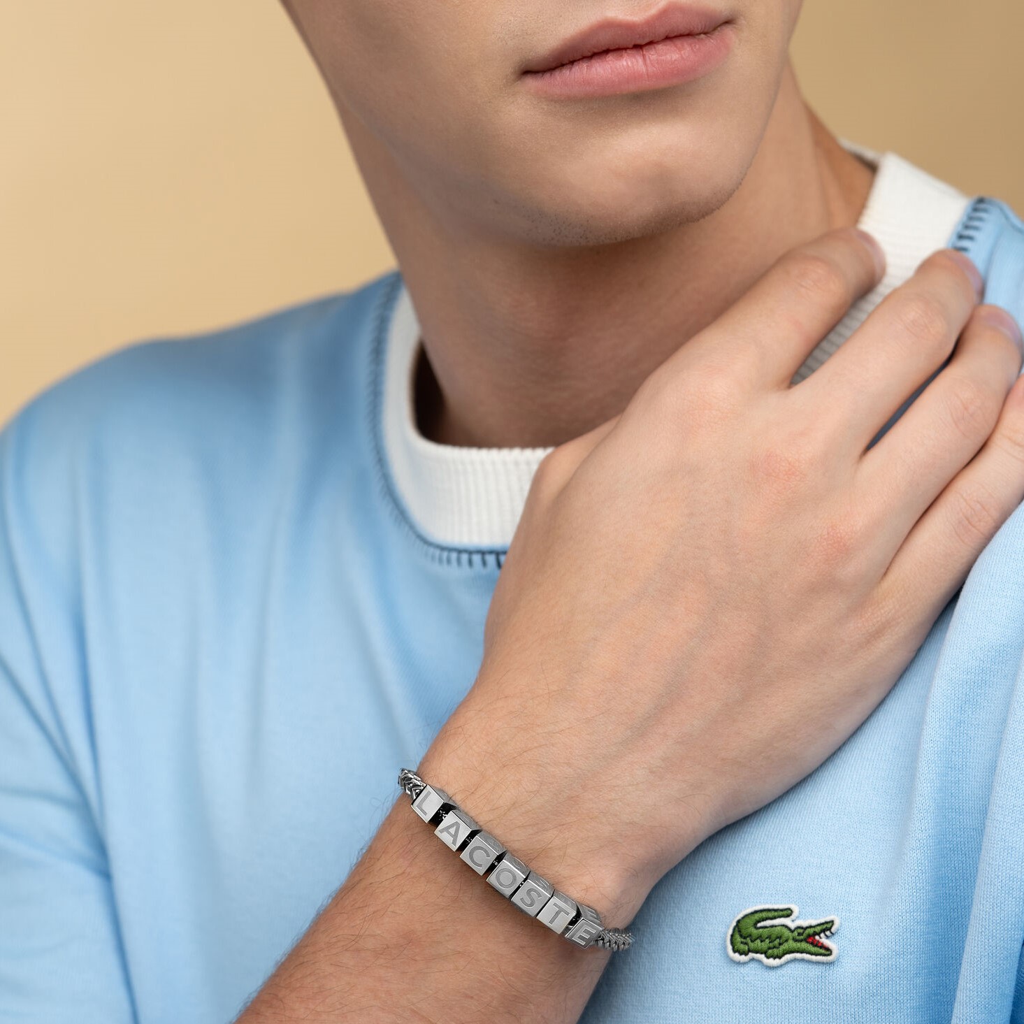 ΒΡΑΧΙΟΛΙ Ανδρικό LACOSTE από Ανοξείδωτο Ατσάλι 2040521 - 