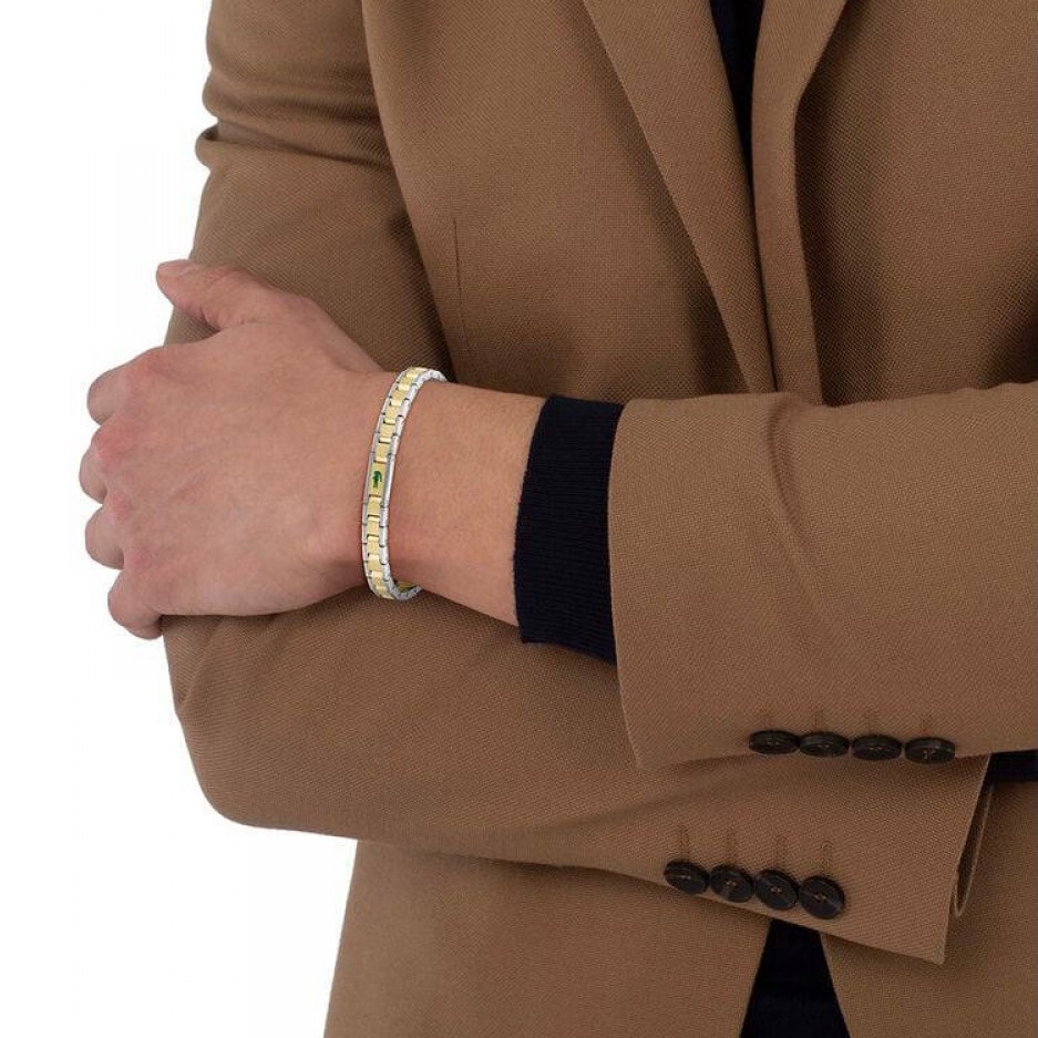 ΒΡΑΧΙΟΛΙ Ανδρικό LACOSTE από Επιχρυσωμένο Ανοξείδωτο Ατσάλι 2040586 - 