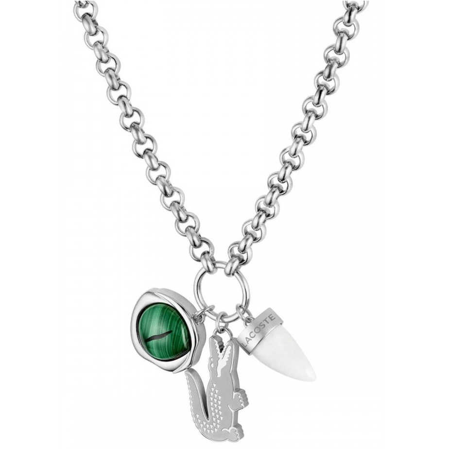 ΜΕΝΤΑΓΙΟΝ Αντρικό LACOSTE από Ασημί Ανοξείδωτο Ατσάλι 2040614 - 