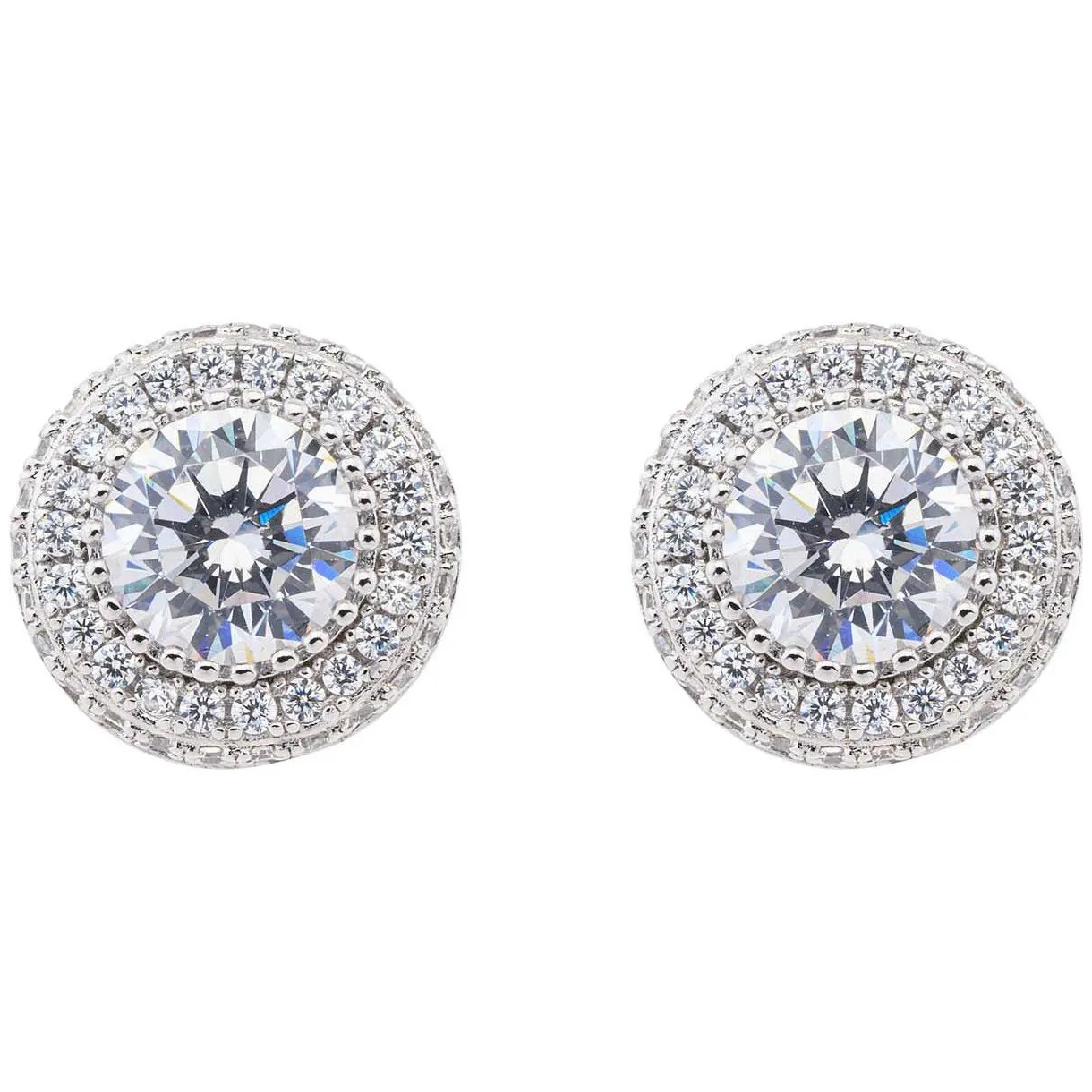 EARRINGS Halo BREEZE Silver 925° with Zircon Stones 216021.4 - 1
