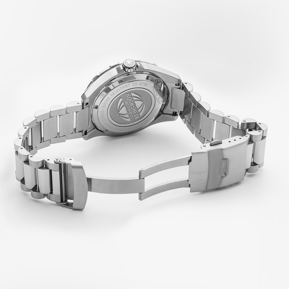 ROAMER Rockshell Mark III Scuba 44mm Silver Stainless Steel Bracelet 220858-41-75-50 - 4