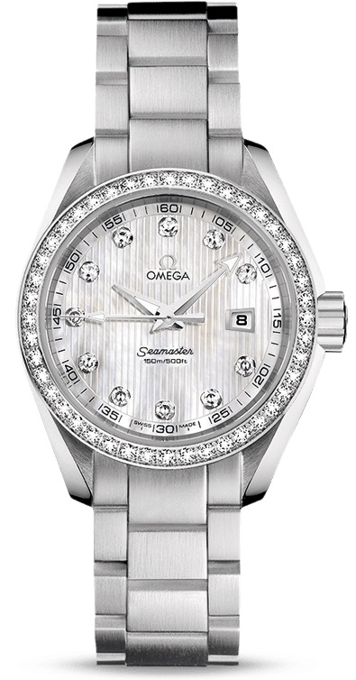 OMEGA Aqua Terra Jewellery 30mm Silver Stainless Steel Bracelet 23115306155001 - 