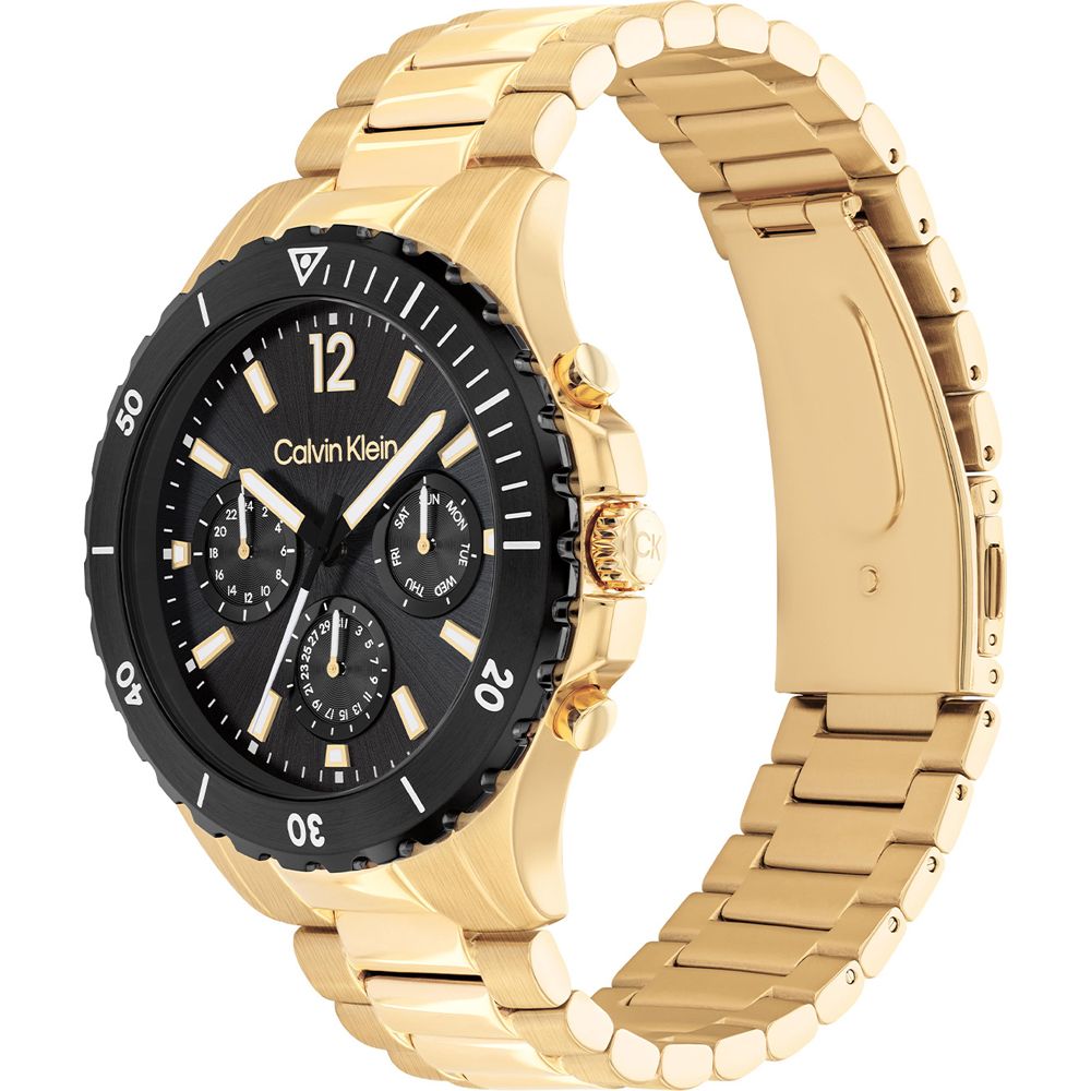 CALVIN KLEIN Sport Multifunction 44mm Gold Stainless Steel Bracelet 25200116 - 2