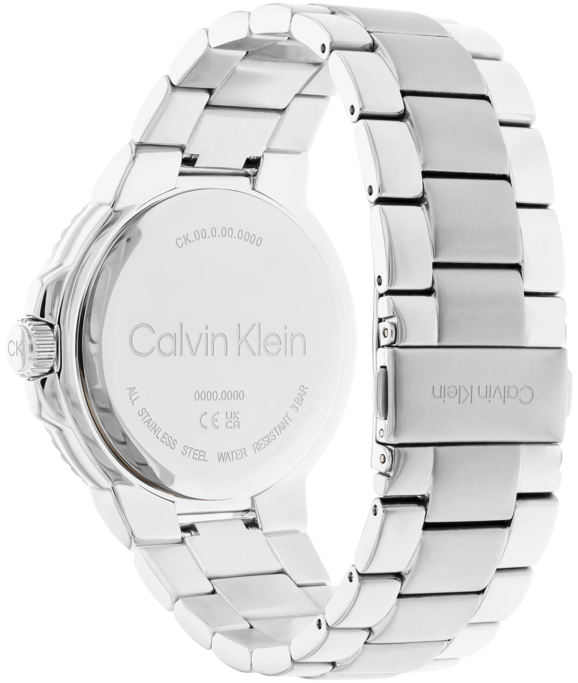 CALVIN KLEIN Marine 44mm Silver Stainless Steel Bracelet 25200203 - 3