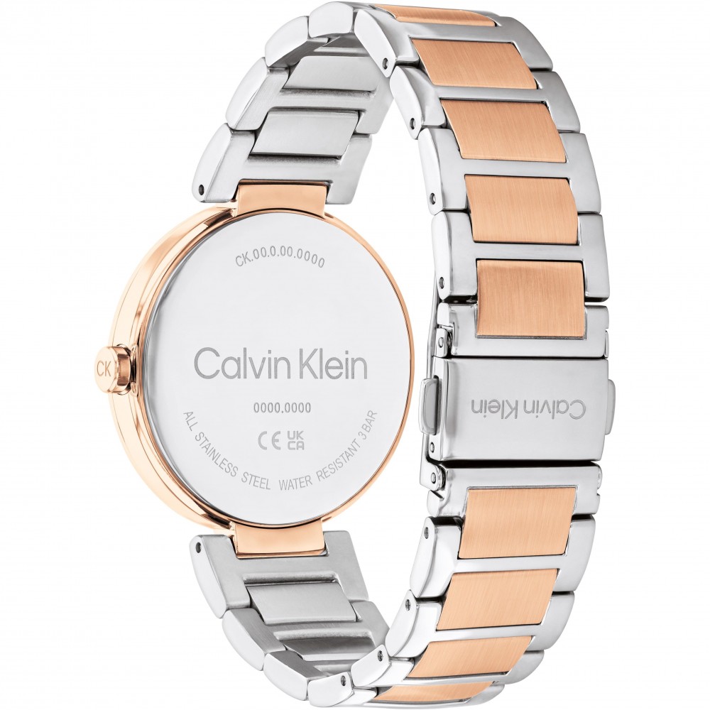 CALVIN KLEIN Sensation 36mm Rose Gold & Silver Stainless Steel Bracelet 25200251 - 3