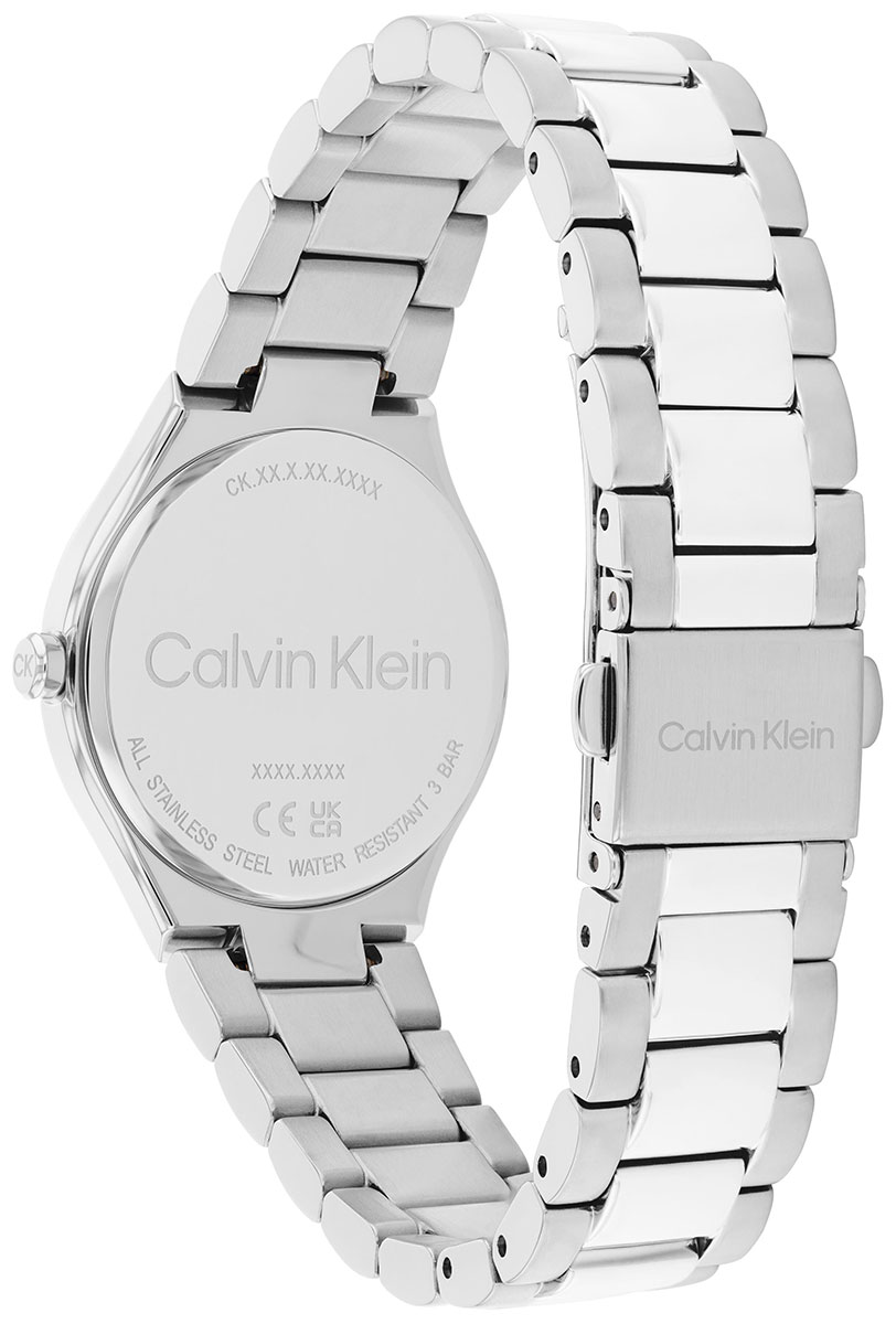 CALVIN KLEIN Admire White 30mm Silver Stainless Steel Bracelet 25200332 - 3
