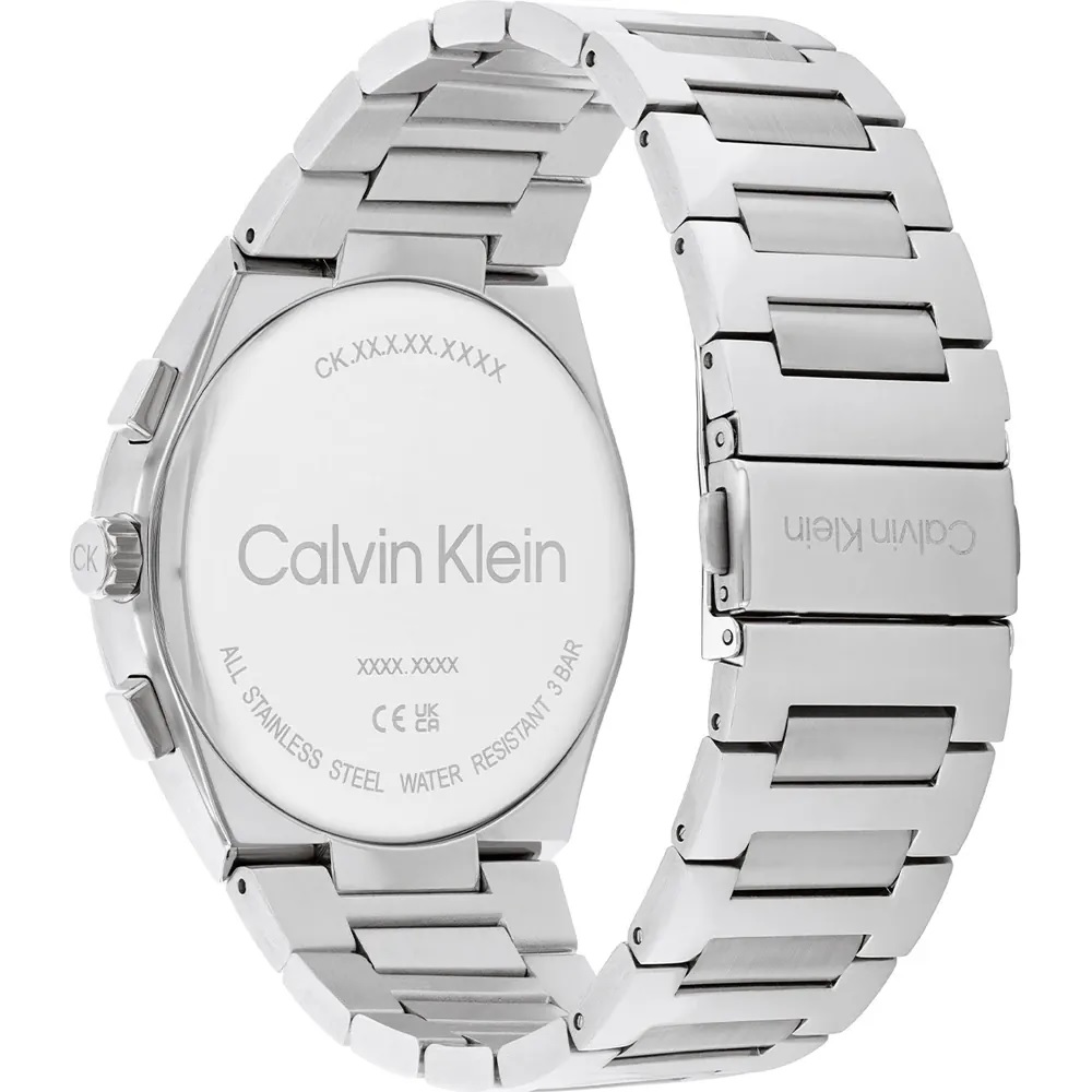 CALVIN KLEIN Distinguish Multifunction Green Dial 44mm Silver Stainless Steel Bracelet 25200441 - 3