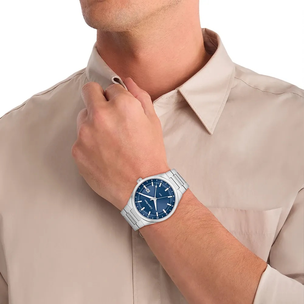 CALVIN KLEIN Distinguish Blue Dial 44mm Silver Stainless Steel Bracelet 25200488 - 4