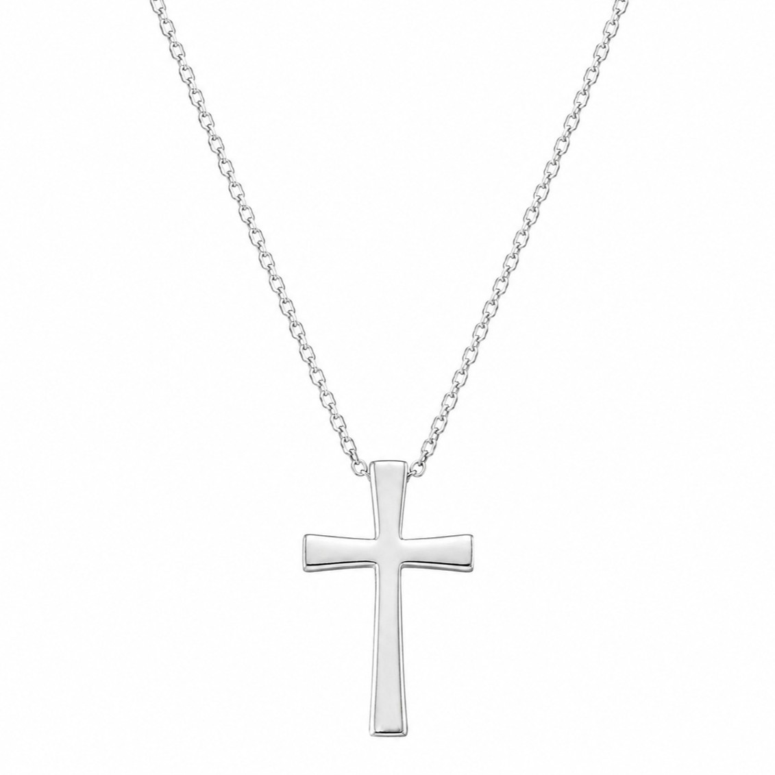 ΣΤΑΥΡΟΣ με Αλυσίδα SENZIO Collection σε Λευκό Χρυσό Κ9 3LAV.2539WCR - 