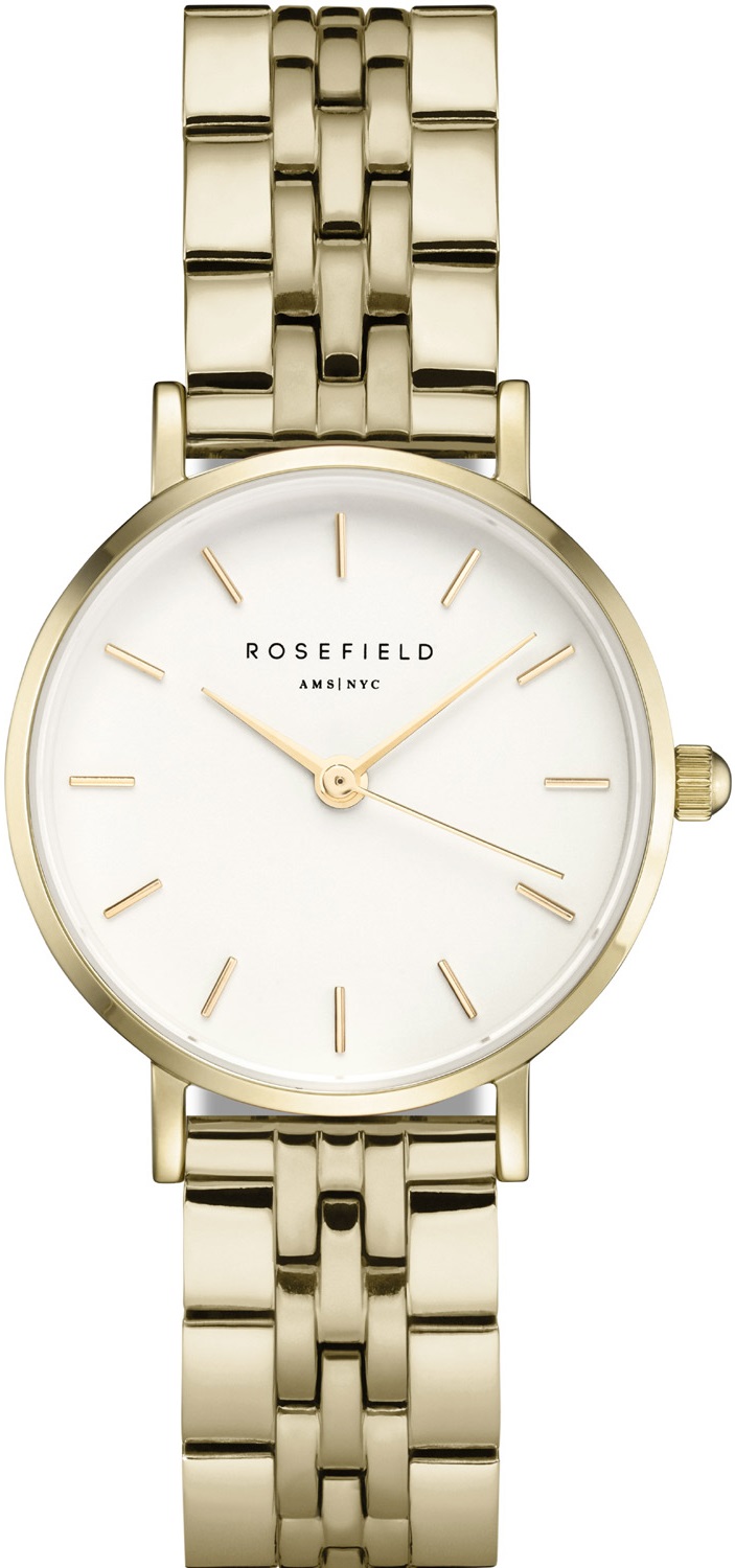 ROSEFIELD The Small Edit White Dial 26mm Gold Stainless Steel Bracelet 26WSG-267 - 