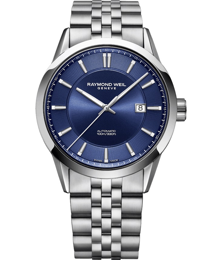 RAYMOND WEIL Freelancer Automatic Blue Dial 42mm Silver Stainless Steel Bracelet 2731-ST-50001 - 