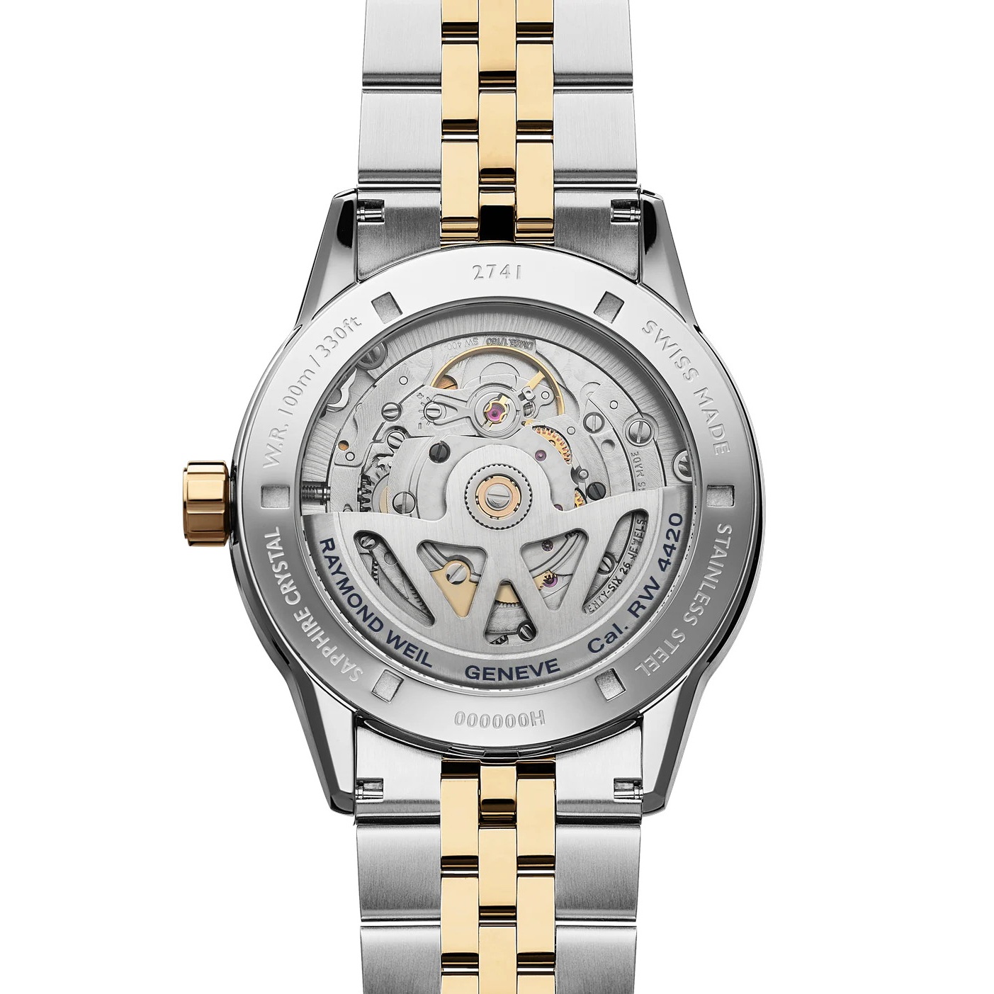 RAYMOND WEIL Freelancer Automatic Silver Dial 40mm Two Tone Gold Stainless Steel Bracelet 2741-STP-97081 - 4