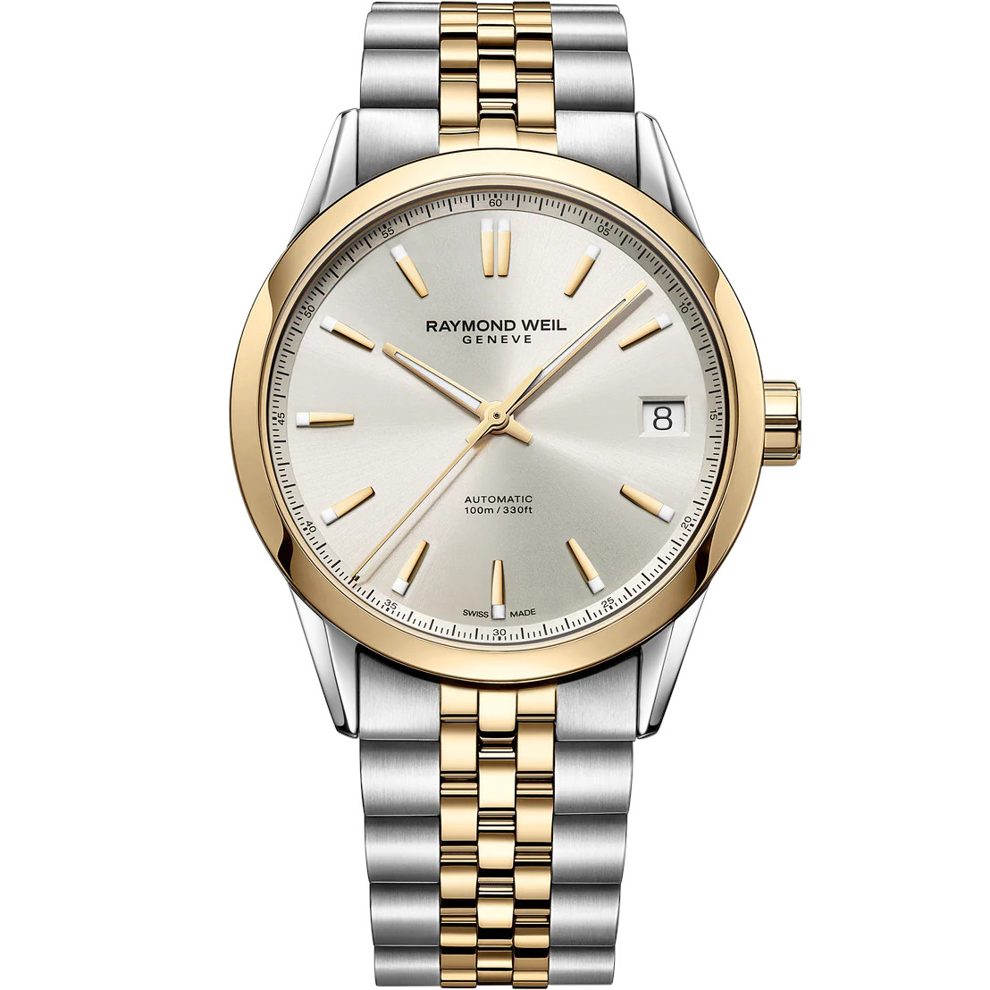 RAYMOND WEIL Freelancer Automatic Silver Dial 40mm Two Tone Gold Stainless Steel Bracelet 2741-STP-97081 - 