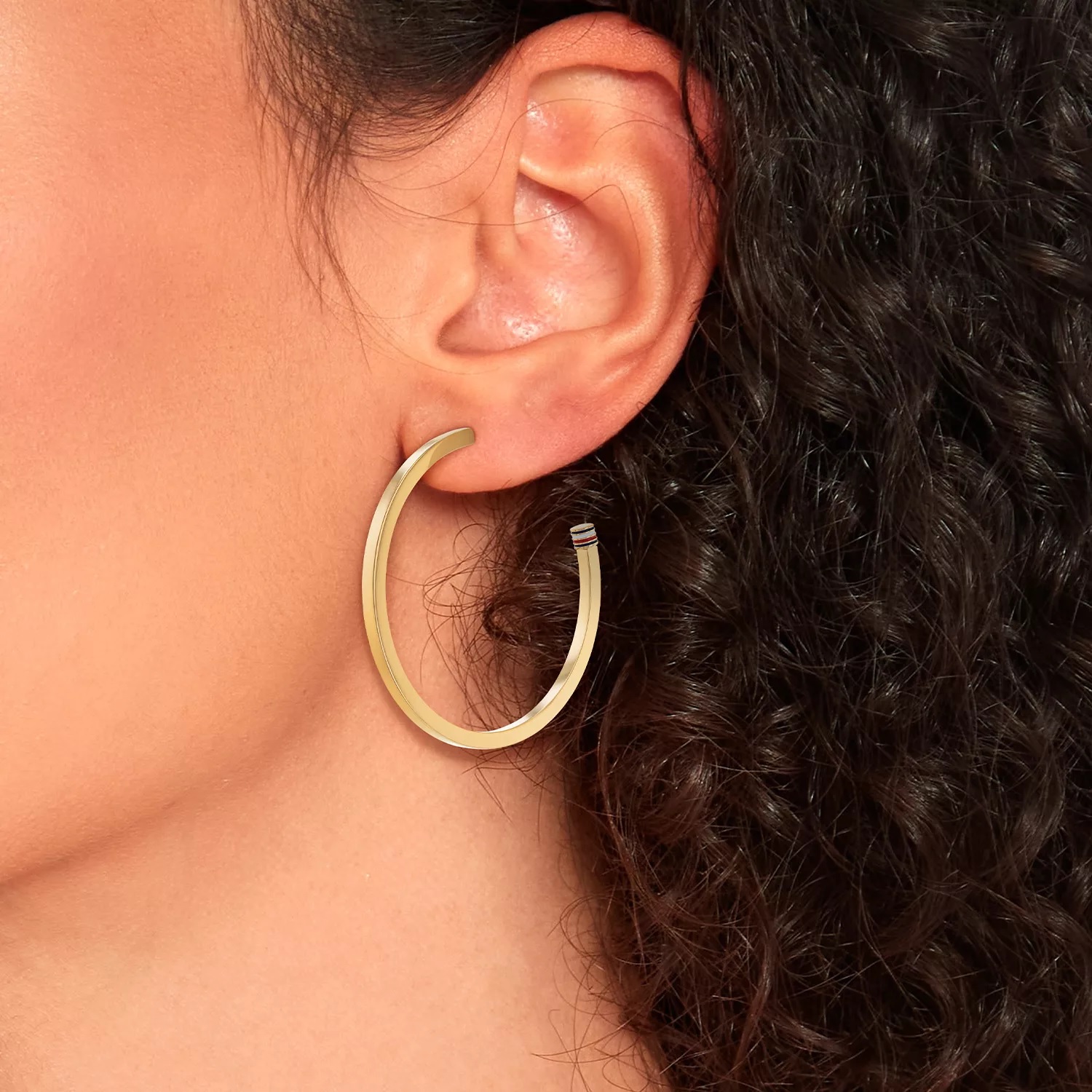 TOMMY HILFIGER Sliding Earrings Gold Stainless Steel 2780774 - 