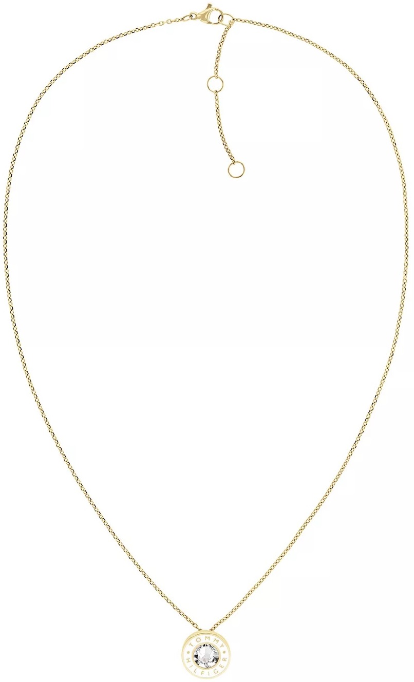 TOMMY HILFIGER Layered Crystals Necklace Gold Stainless Steel 2780801 - 1