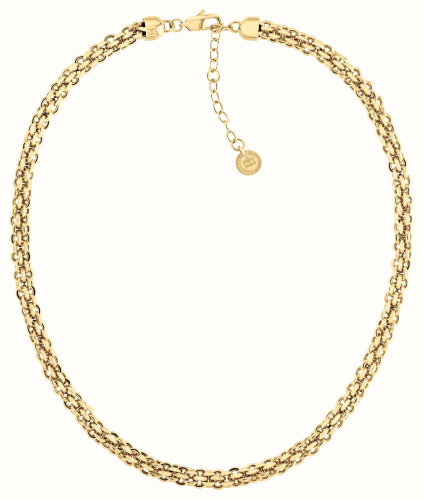 TOMMY HILFIGER Intertwined Circles Chain Necklace Gold Stainless Steel 2780840 - 1