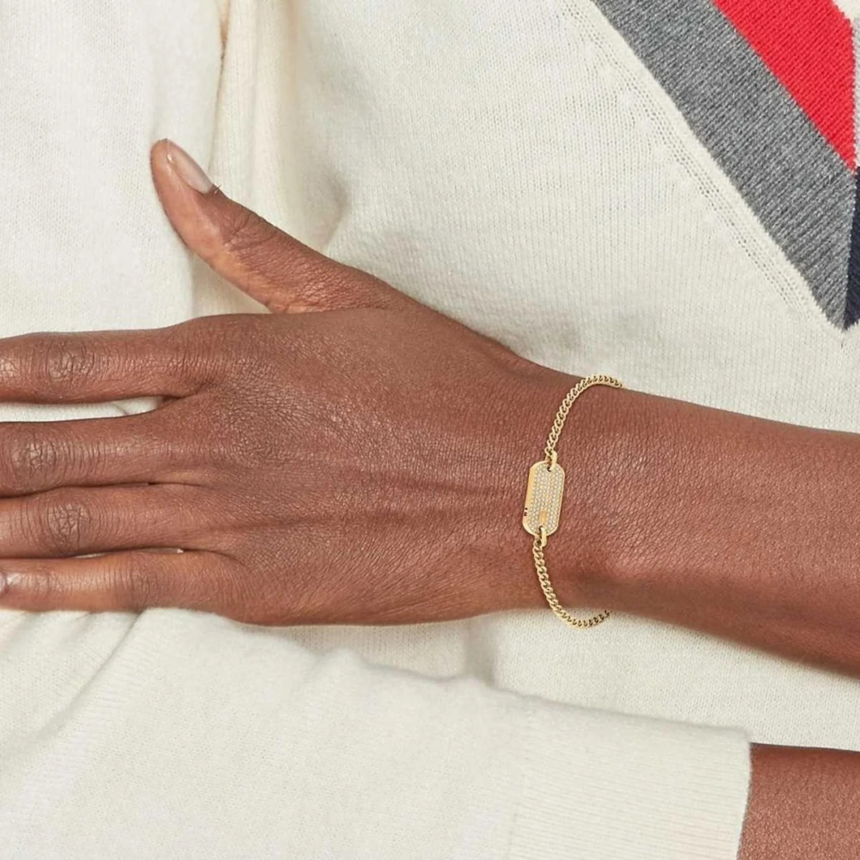 TOMMY HILFIGER Bracelet With Crystals Gold Stainless Steel 2780864 - 