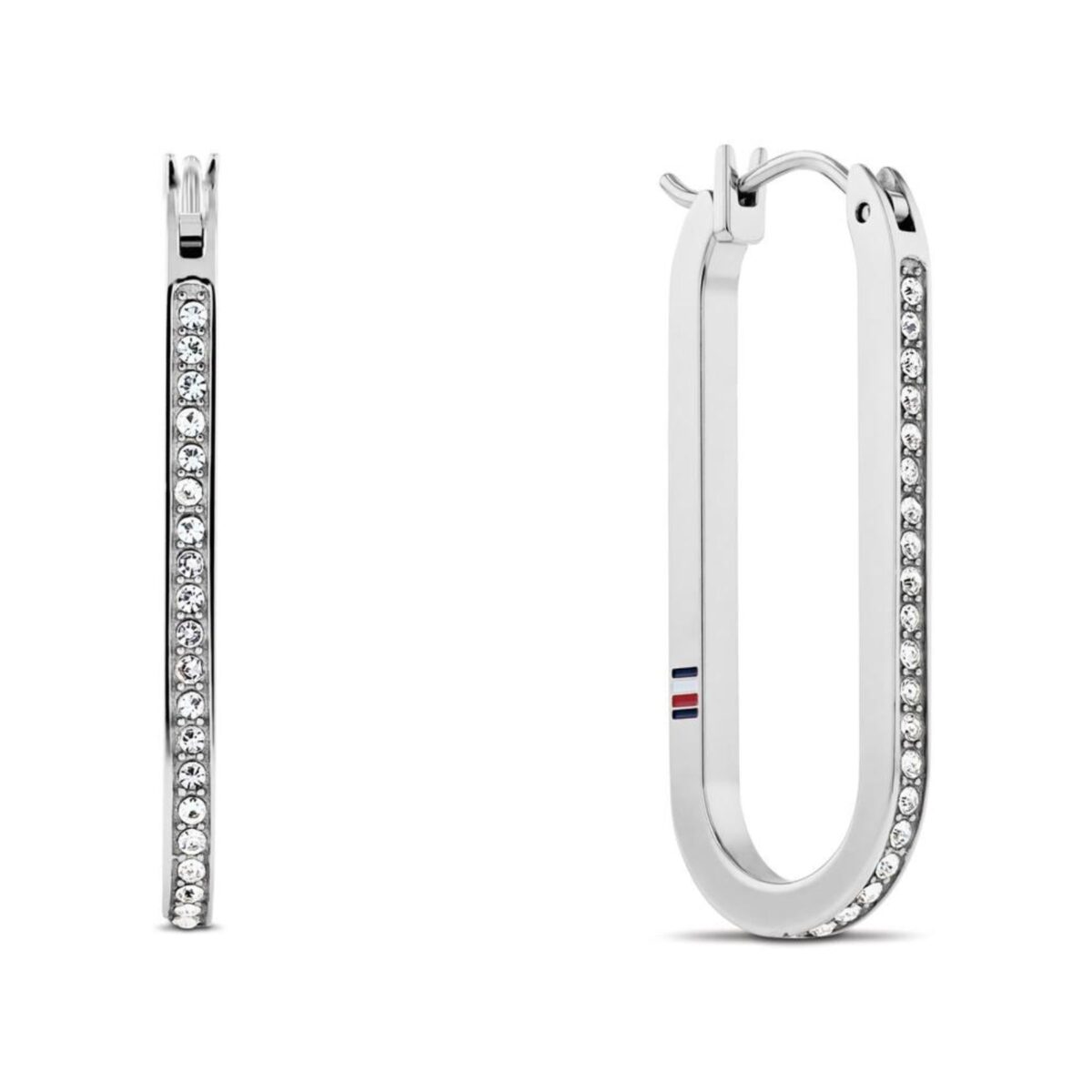 TOMMY HILFIGER Earrings With Crystals Silver Stainless Steel 2780865 - 