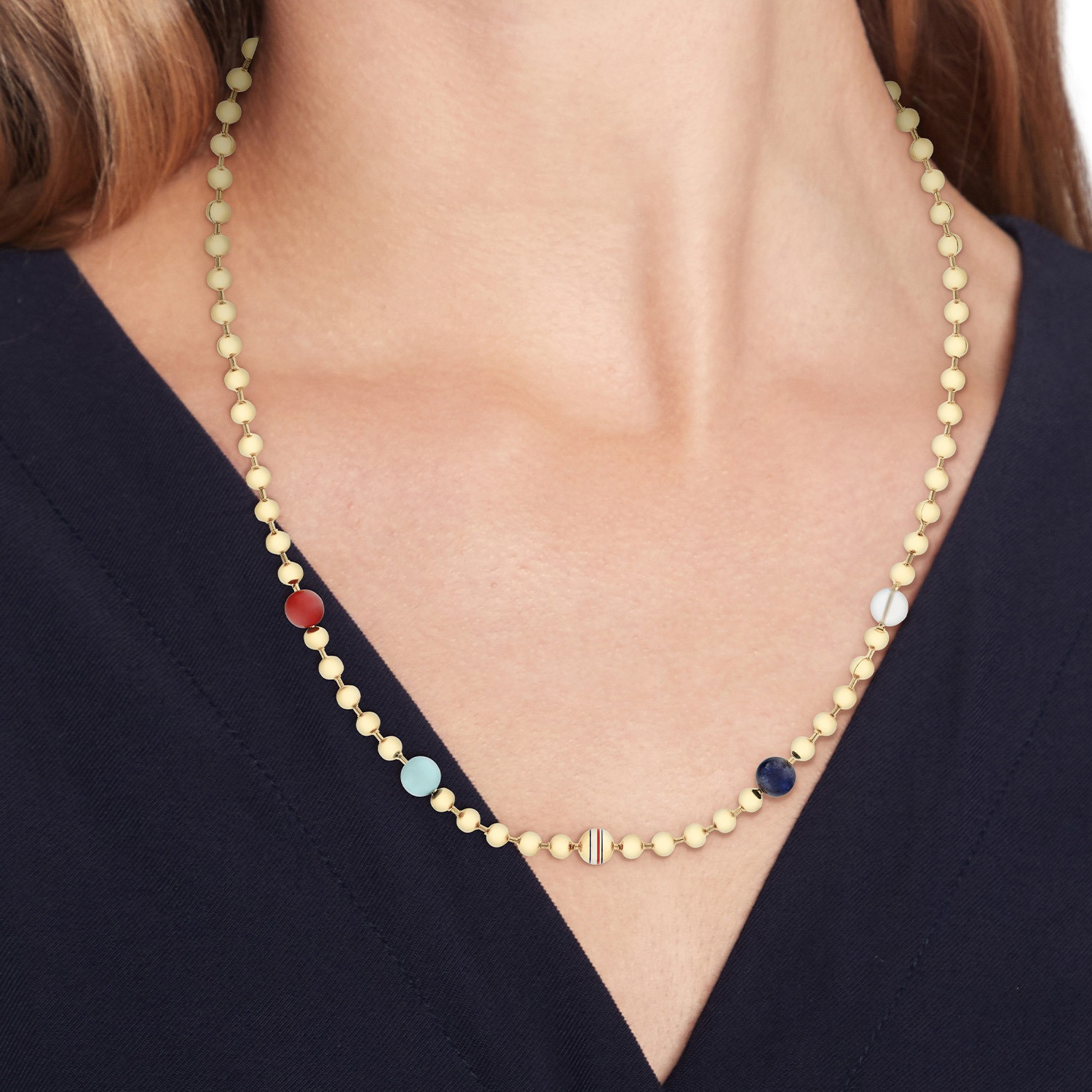 ΚΟΛΙΕ TOMMY HILFIGER από Επίχρυσο Ανοξέιδωτο Ατσάλι 2781039 - 