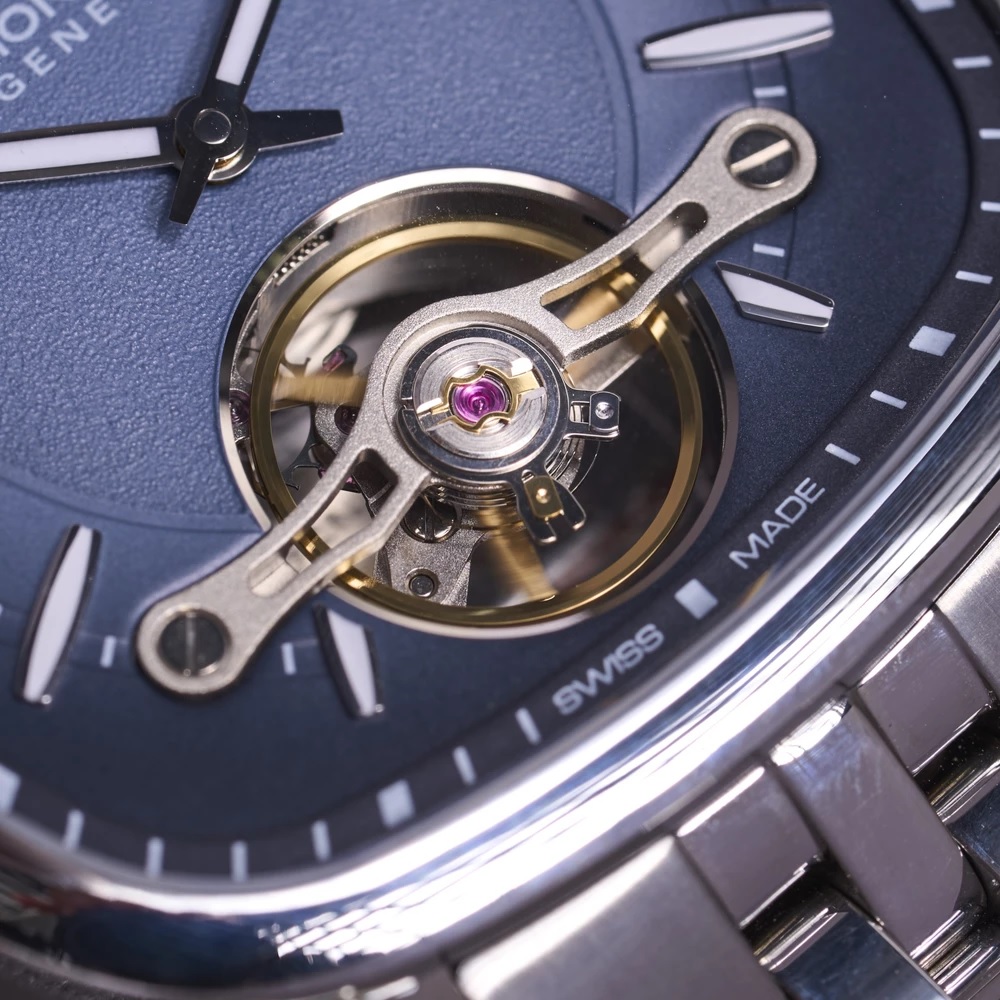 RAYMOND WEIL Freelancer Cushion Open Aperture Automatic Blue Dial 40 x 40mm Silver Stainless Steel Bracelet 2790-ST-50051 - 4