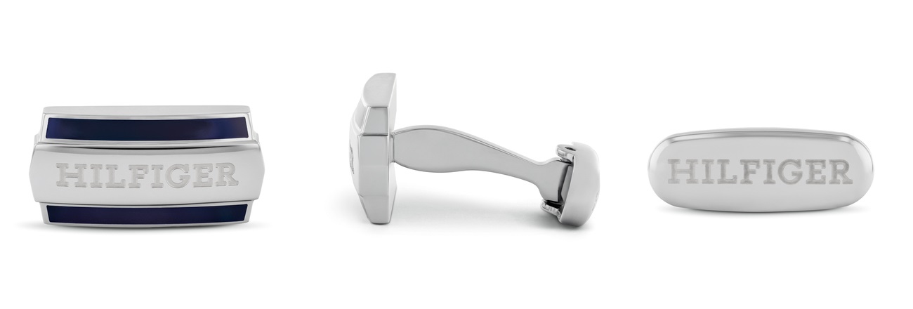 TOMMY HILFIGER Cufflinks Silver Stainless Steel 2790603 - 