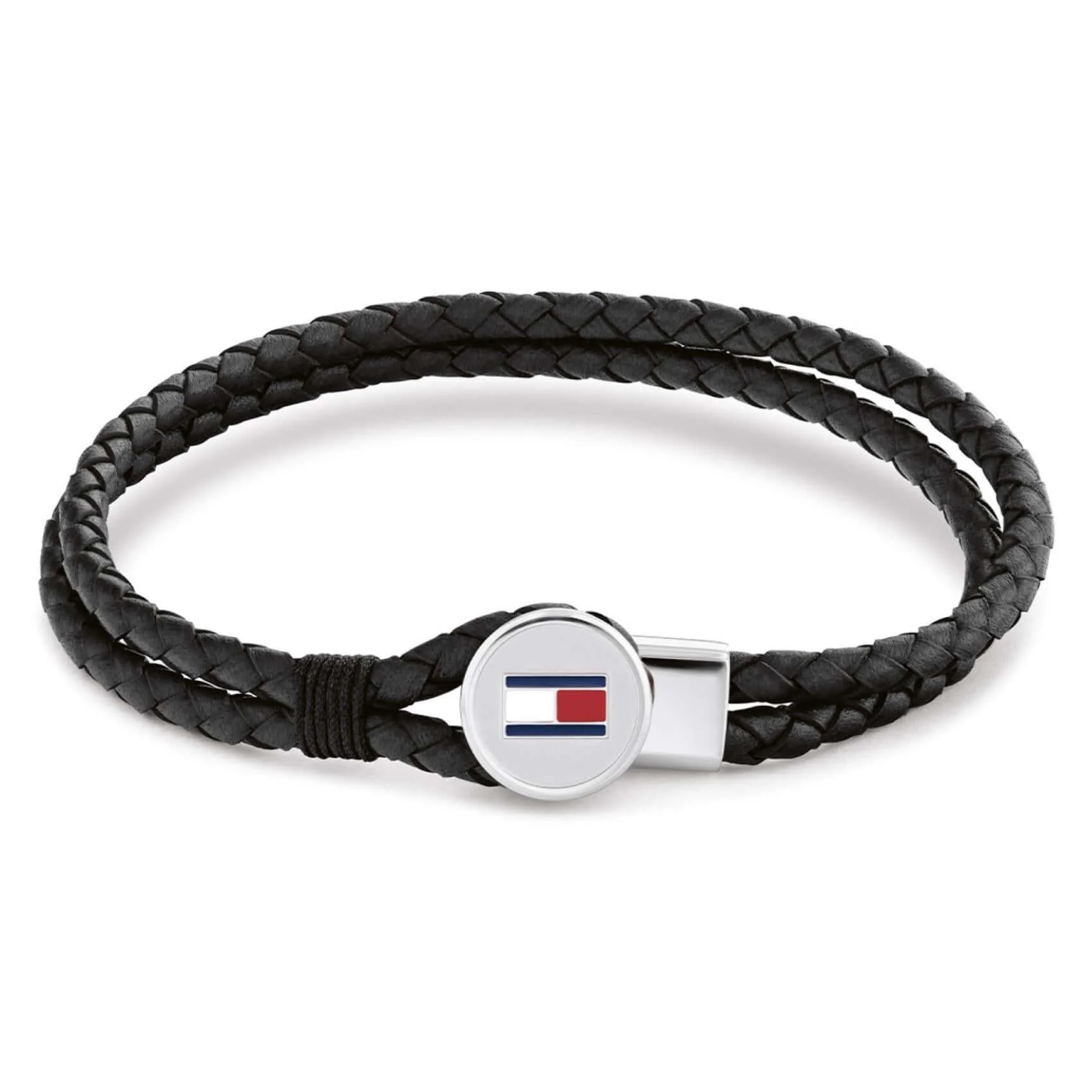 ΒΡΑΧΙΟΛΙ TOMMY HILFIGER από Ανοξείδωτο Ατσάλι και Μαύρο Δέρμα 2790654 - 