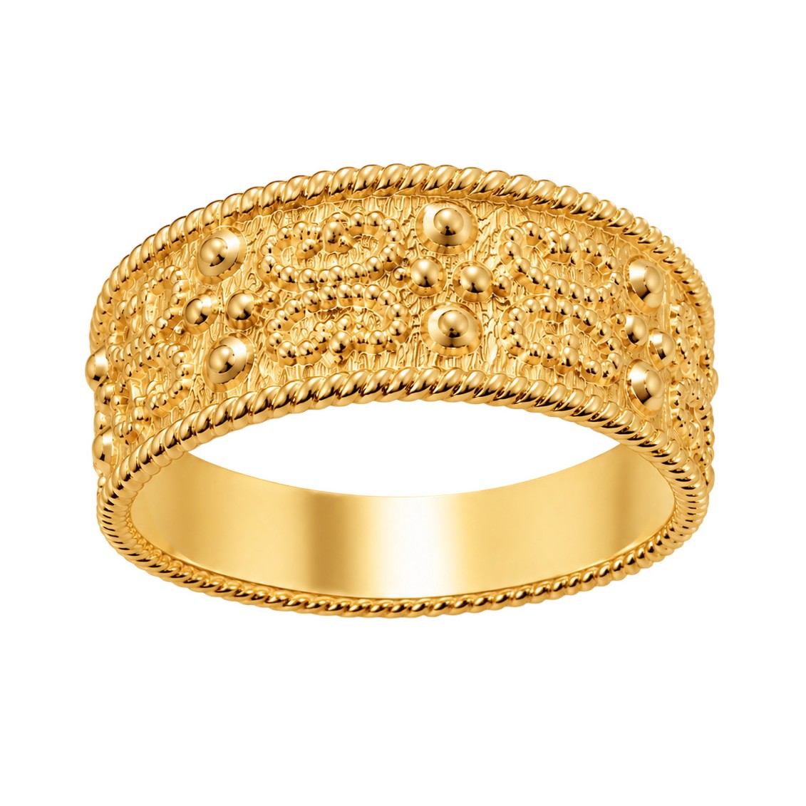 RING Byzantine SENZIO Collection K9 Yellow Gold D052804-9 - 