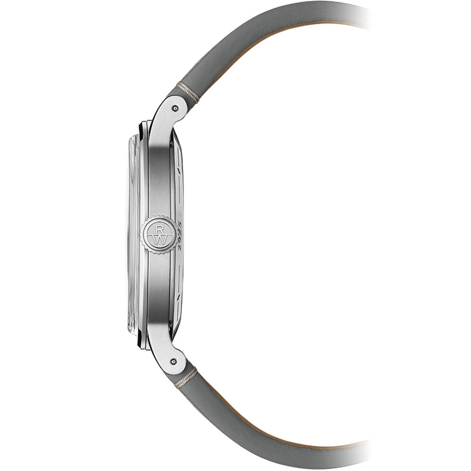 RAYMOND WEIL Millesime Salmon Dial 39.5mm Silver Stainless Steel Grey Leather Strap 2925-STC-80001 - 