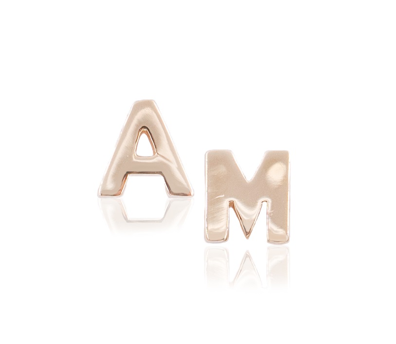 ΣΚΟΥΛΑΡΙΚΙΑ Μονόγραμμα 14Κ Κίτρινο Χρυσό 2T6M