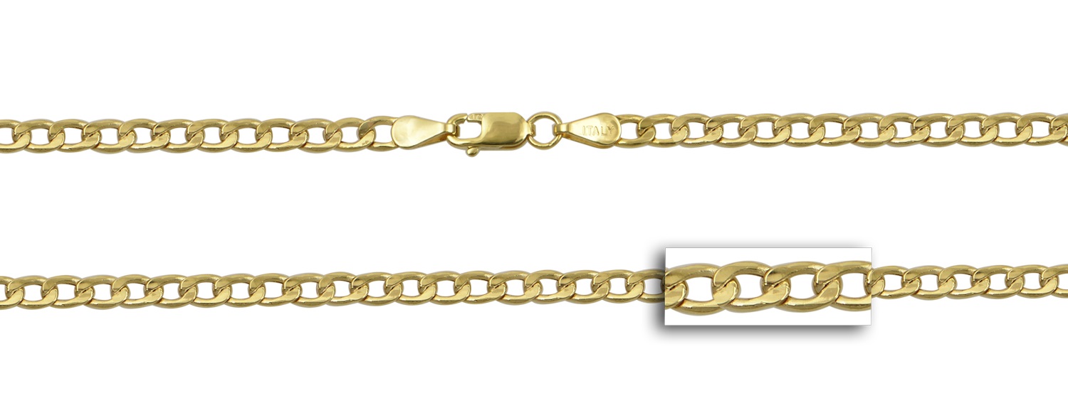 ΑΛΥΣΙΔΑ Gourmet Hollow #3 Κ9 60cm Κίτρινο Χρυσό 30001-K9.60 - 2