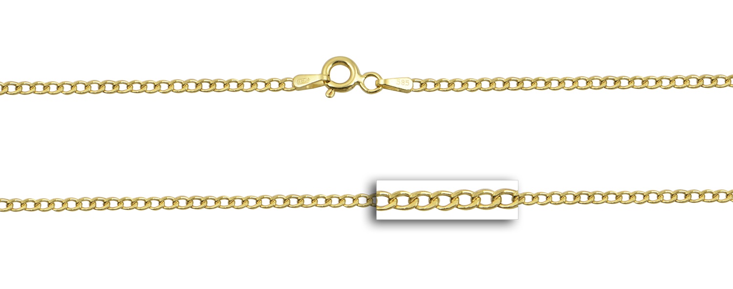 ΑΛΥΣΙΔΑ Gourmet Hollow #1 Κ14 40cm Κίτρινο Χρυσό 30003-K14.40 - 2