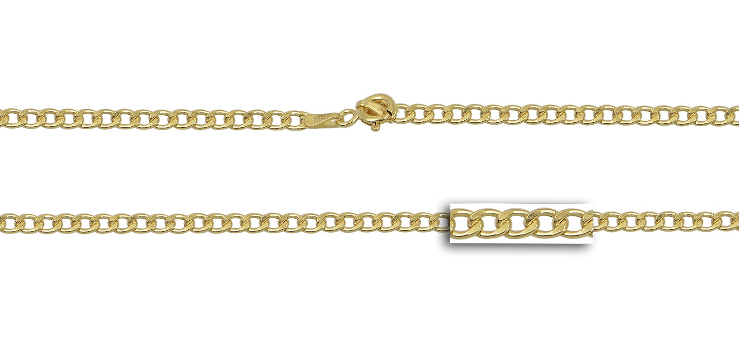 ΑΛΥΣΙΔΑ Gourmet Hollow #2 Κ9 60cm Κίτρινο Χρυσό GK070Y-K9.60 - 2