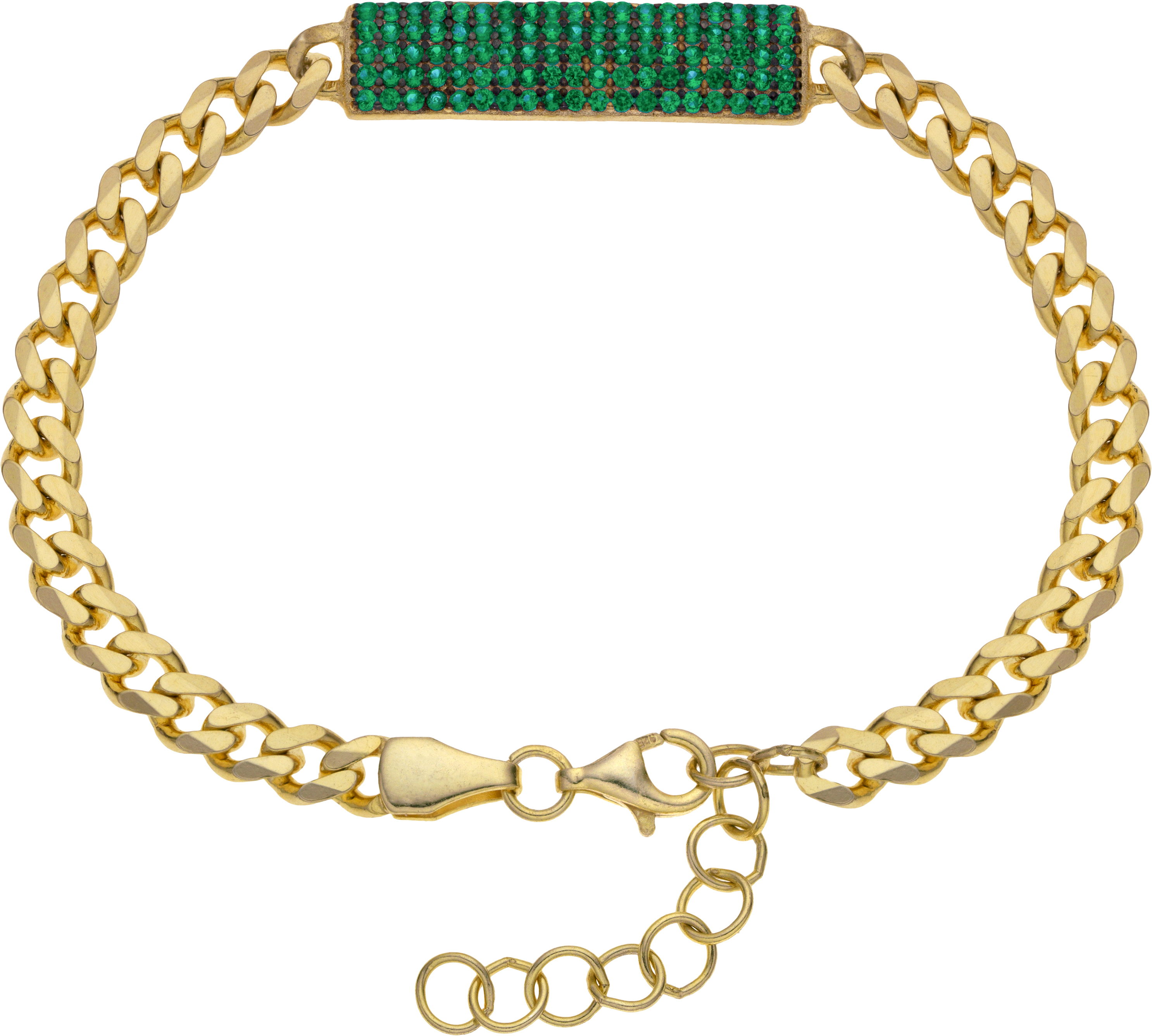 BREEZE Gold Bracelet with Crystals 925° Silver 313002.1