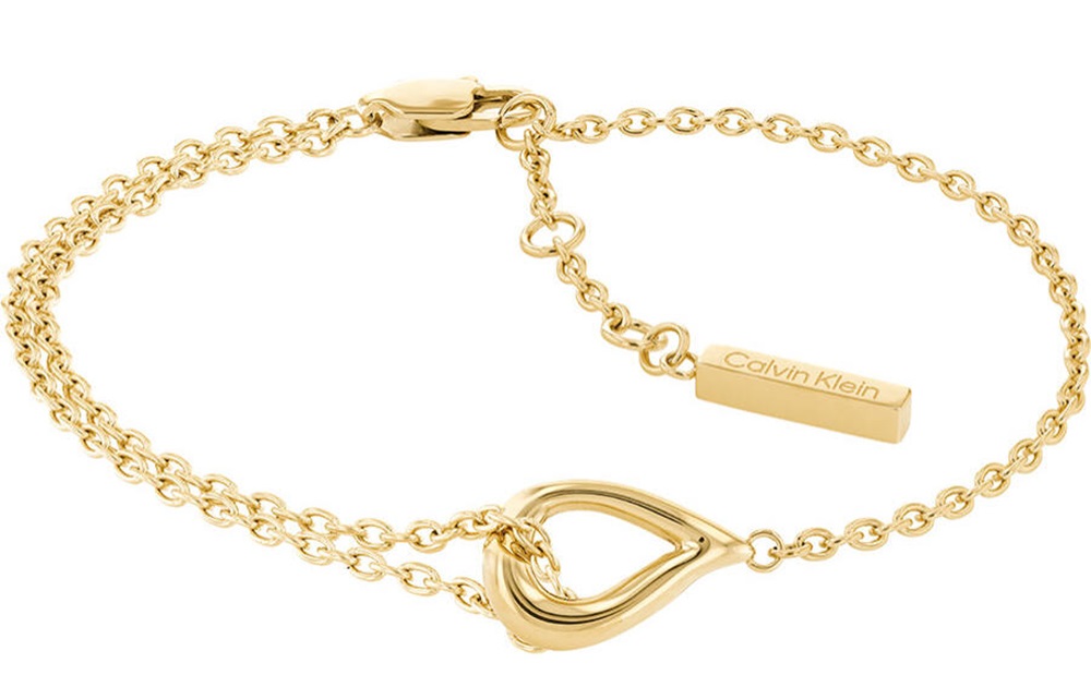 CALVIN KLEIN Sculptured Drops Bracelet Gold Stainless Steel 35000077 - 