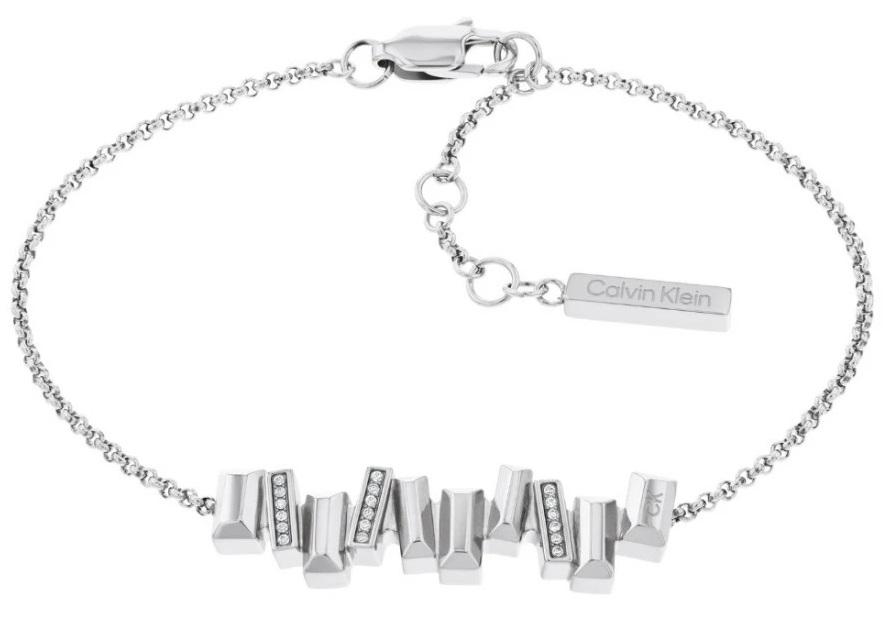 CALVIN KLEIN Luster Crystals Bracelet Silver Stainless Steel 35000240 - 
