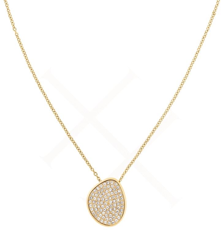 CALVIN KLEIN Fascinate Crystals Necklace Gold Stainless Steel 35000331 - 