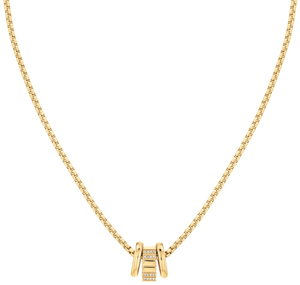 CALVIN KLEIN Necklace Crystals Gold Stainless Steel 35000365 - 
