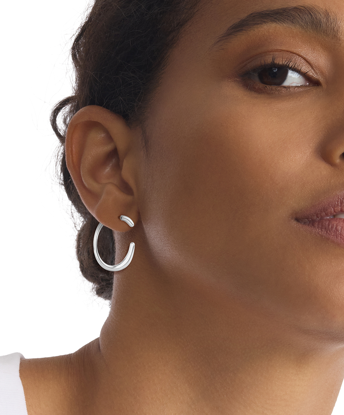 CALVIN KLEIN Elongated Drops Earrings Silver Stainless Steel 35000452 - 3
