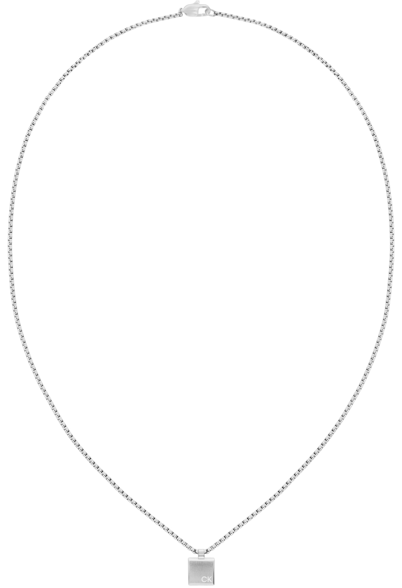 CALVIN KLEIN Minimalistic Squares Necklace Silver Stainless Steel 35000486 - 