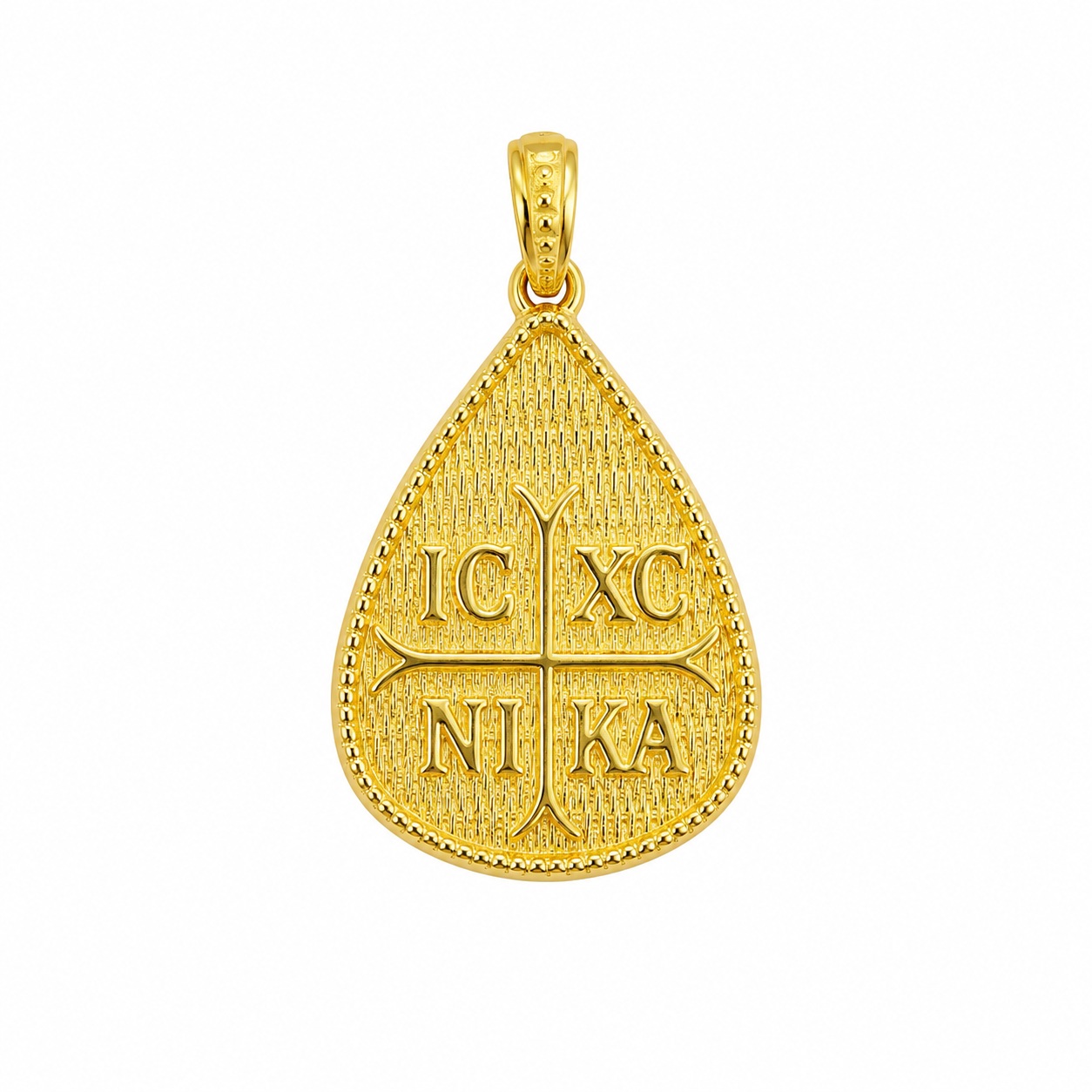 PENDANT Double Sided Constantinato SENZIO Collection from K9 Yellow Gold 3LAV.D354AP - 