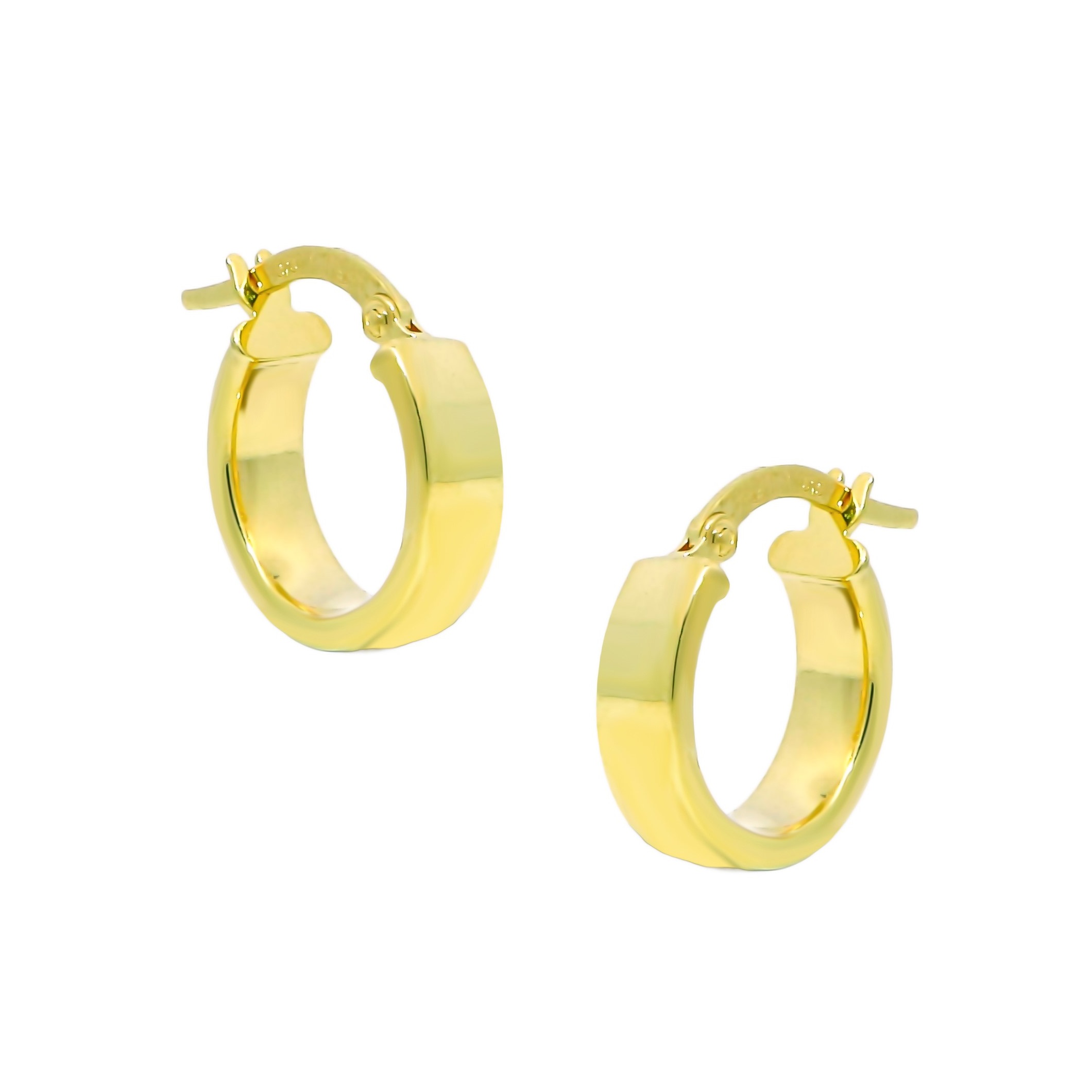 EARRINGS Hoops SENZIO Collection K9 Yellow Gold 3E-SK094.ROU