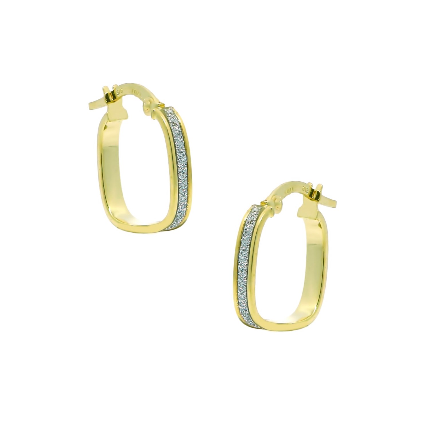 ΣΚΟΥΛΑΡΙΚΙΑ Κρίκοι SENZIO Belibasakis Κ9 Κίτρινο και Λευκό Χρυσό 3E-SK127.GL-1 - 