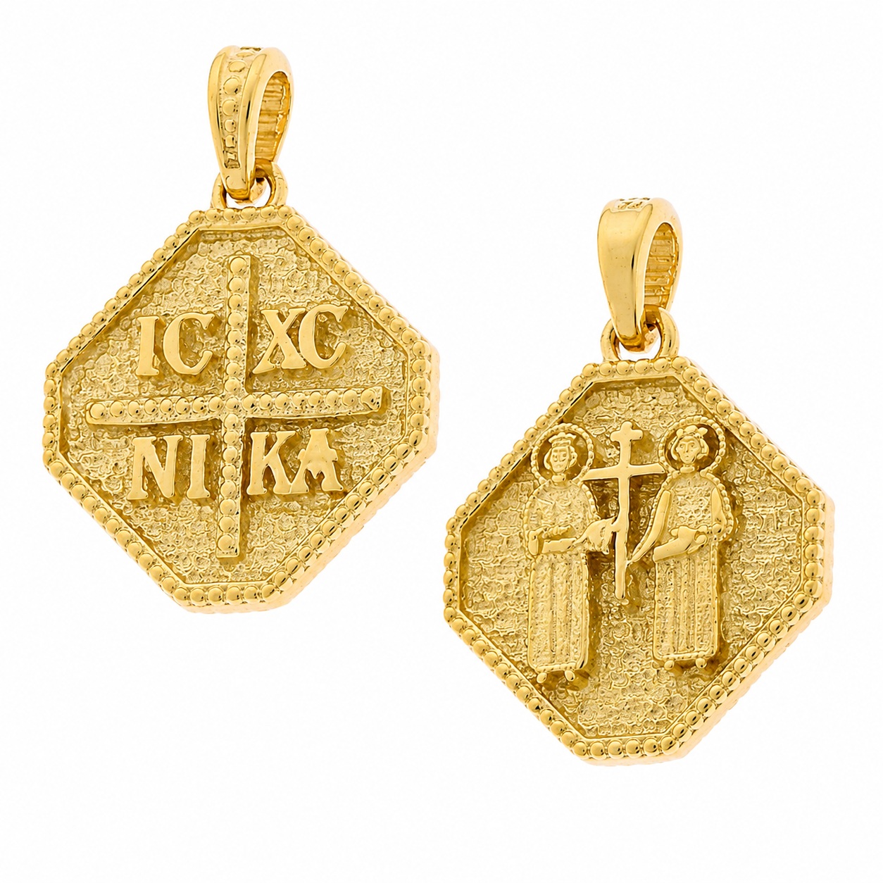 CHRISTIAN CHARMS Double Sided SENZIO Collection from K9 Yellow Gold 3KR.D609P - 